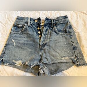 Agolde size 23 high waisted button fly